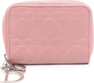Dior Pink Leather Wallet (Bi-Fold) (Pre-Owned)