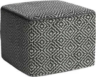Simpli Home Avalon 35In Contemporary Square Coffee Table Storage Ottoman