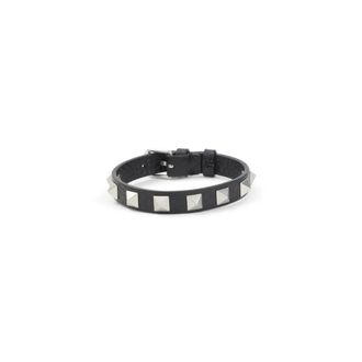Valentino Garavani Accessoires, Heren, Zwart, ONE Size, Leer, Leren Armband