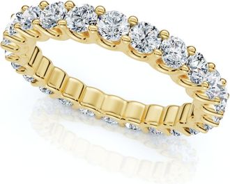 Pompeii3 1 1/2Ct Diamond Eternity Wedding Womens Ring 14k Gold or Platinum Lab Grown