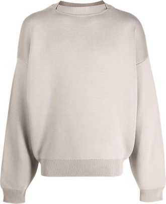 Fear of God crewneck knitted jumper - men - Virgin Wool - S - Neutrals