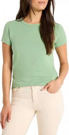 Nic+Zoe Perfect Knit Crewneck T Shirt In Happy Apple