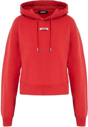 Jacquemus Felpa Con Cappuccio Gros Grain-Donna