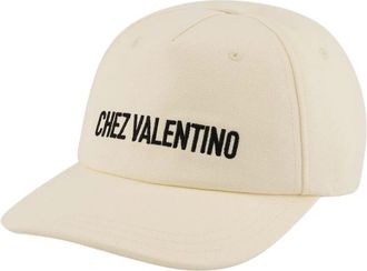 Valentino Garavani Chez Valentino Katoenen Baseballpet - Heren - Petten - Beige - 59 CM - Katoen - Accessoires