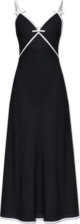 Moschino Kleedjes, Dames, Zwart, S, Spaghetti Strap Jurk