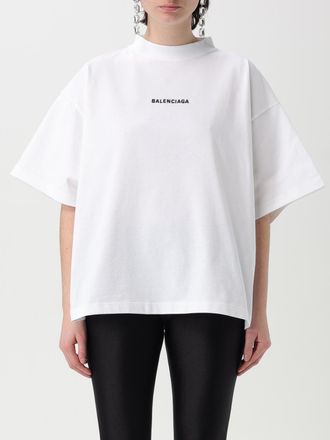 Balenciaga Logo-gebrodde Katoenen Jersey T-shirt