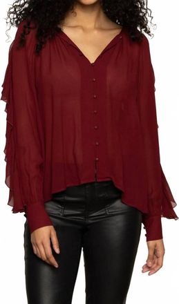 Sanctuary Harmony Blouse In Crimson