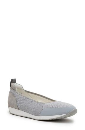 Ara Perth Sport Mixed Media Ballet Flat in Pebble at Nordstrom, Size 6