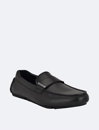 Calvin Klein Mens Mens Slip-On Loafers - Black - 10H