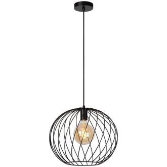 Lucide Danza - Pendant Light - Ø40cm - 1xE27 - Black - Lucide