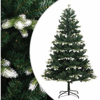 vidaXL Rbol De Navidad Artificial Con Bisagras Y Nieve Flocada 240 Cm Vidaxl