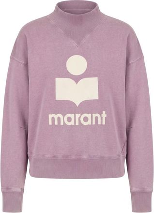 Isabel Marant Moby Sweatshirt - Dames - Sweatshirts - Paars - L - Katoen - Hoodies & sweatvesten