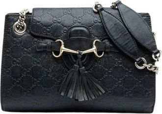 Gucci Pre-owned Cross Body Bags, female, Black, Size: ONE SIZE Pre-owned The Emily