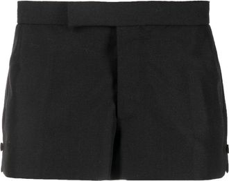Thom Browne tailored wool shorts - men - Cupro/Wool - 00 - Black
