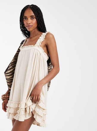 Free People Spring Tide - Tunica color t&egrave;-Bianco