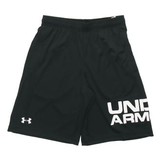 Under Armour Tech Wordmark Sports Shorts Black White 1351653-001