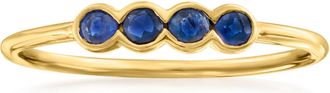 RS Pure Ross-Simons Sapphire Ring in 14kt Yellow Gold