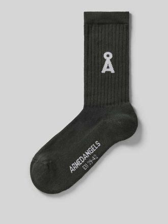Armedangels Armedangels Socken aus Baumwoll-Mix Modell SAAMUS BOLD in Dunkelgrau, Gr&ouml;&szlig;e 35-38