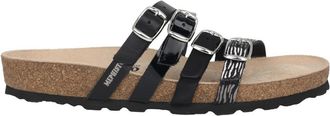 Mephisto Ninon Sandaal - Dames - Sandalen - Zwart - 35 EU - Leer - Schoenen