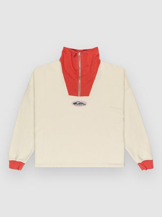 Quiksilver Sungai Block Half-Zip Fleece Pullover weiss