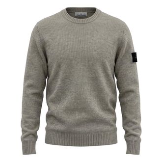 Stone Island Maglione girocollo dalla vestibilit&agrave; ampia con dettagli in maglia a contrasto - - Knitwear - Uomo - Marrone - S