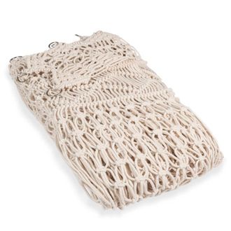 Maisons du monde Cortina de macram&eacute; de algod&oacute;n crudo 105x250 - la unidad