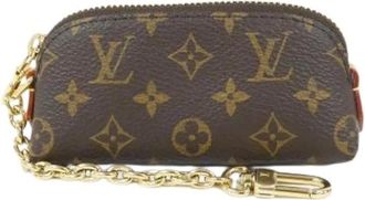 Louis Vuitton Pre-owned Wallets, female, Brown, Size: ONE SIZE Pre-owned Vintage Canvas Pouch
