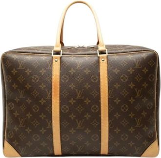 Louis Vuitton Pre-owned Sirius 45 - Dames - Vintage Weekendtas - Bruin - ONE Size - Leer - Vintage