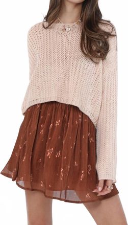 Sadie & Sage Womens Last Dance Swing Skirt In Rust