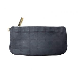 Chanel Black Canvas Pouch (Pre-Owned)