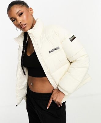 Napapijri Box - Piumino idrorepellente color crema-Bianco