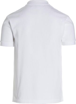 Comme Des Gar&ccedil;ons Mens White Cotton Polo Shirt