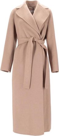 Max Mara Natural Wool Belted Coat