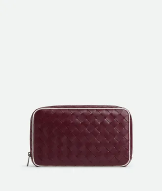 Bottega Veneta Pochette Intrecciato Media Con Zip - Bottega Veneta