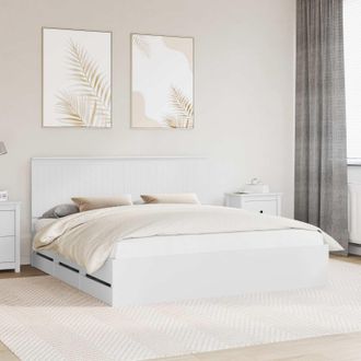 vidaXL Estructura De Cama Con Caj&oacute;n 180 X 200 Cm Madera Ingenieril Vidaxl