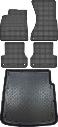 OEM Juego De Alfombrillas De Goma Para Coche Y Alfombrilla Para Maletero Para Audi A7 I 4g Sportback (de Septiembre De 2010 A Enero De 2018)