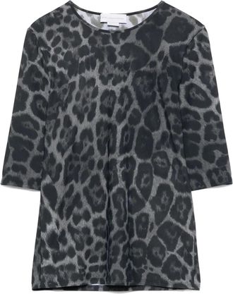 Stella McCartney Ash Grey Leopard Top