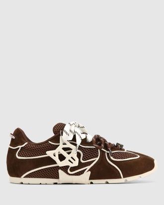 Naked Wolfe Adored Suede Sneaker in Brown Suede at Nordstrom, Size 10.5