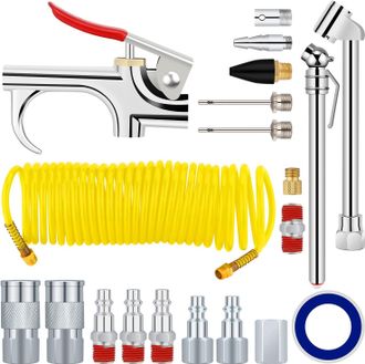 OEM Juego De 20 Herramientas Neum&aacute;ticas De Conexi&oacute;n R&aacute;pida, Kit De Montaje Para Pistola De Polvo