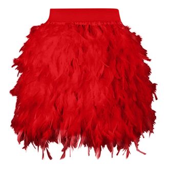 Generic Skirts for Women UK Feather Short Skirts Mid-Waist Mini A-Line Skirt Carnival Feathered Tutu Skirt for Party Wedding Dress