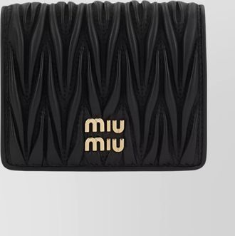 Miu Miu matelass&eacute; lamb leather small wallet