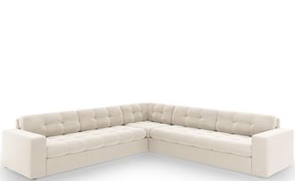 CXL by Christian Lacroix 6-Sitzer Designer Ecksofa Yohan - Samtbezug