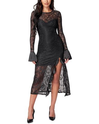 Bebe Slit Lace Dress