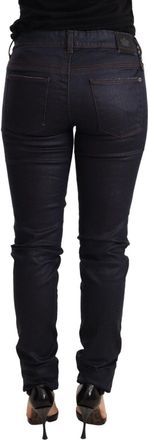 Ermanno Scervino Womens Blue Low Waist Skinny Slim Trouser Cotton Jeans
