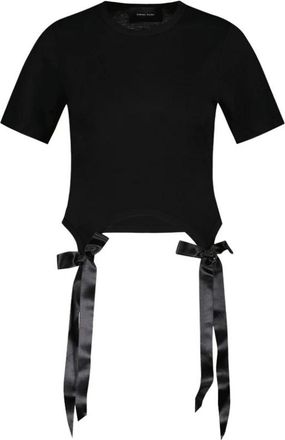 Simone Rocha Dames, Tops, Zwart, Maat: XS Katoen