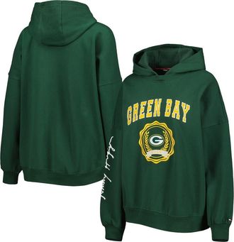Tommy Hilfiger Womens Tommy Hilfiger Green Green Bay Packers Becca Drop Shoulder Pullover Hoodie at Nordstrom, Size Small