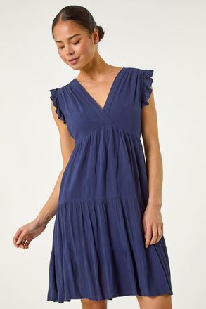 Roman Frill Short Dress