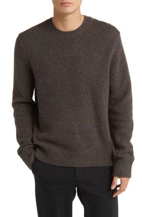 Vince M&eacute;lange Wool Blend Crewneck Sweater in Heather Carrillo Green at Nordstrom, Size Medium