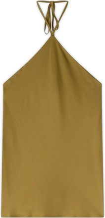Motivi Sleeveless Tops - Dames - Tops zonder mouwen - Groen - 2XS - Satijn - Tops