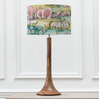 Voyage Maison Kinross Tall Table Lamp With Buttermere Eva Lampshade in Brown